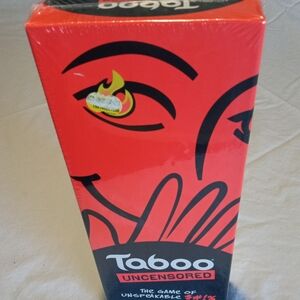 Taboo Uncensored Game with Red and Black Design